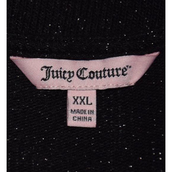 Juicy Couture Black Metallic Sweater sixe XXL - Picture 8 of 9